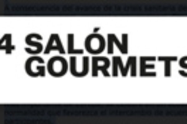El 34 salón Gourmets se celebrará en 2021