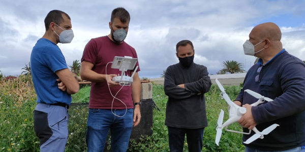 Canarias adquiere tres drones multiespectrales para controlar posibles daños en los viñedos
