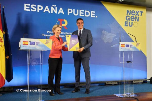 La Comisión Europea desembolsa 9 000 millones de euros de prefinanciación para España