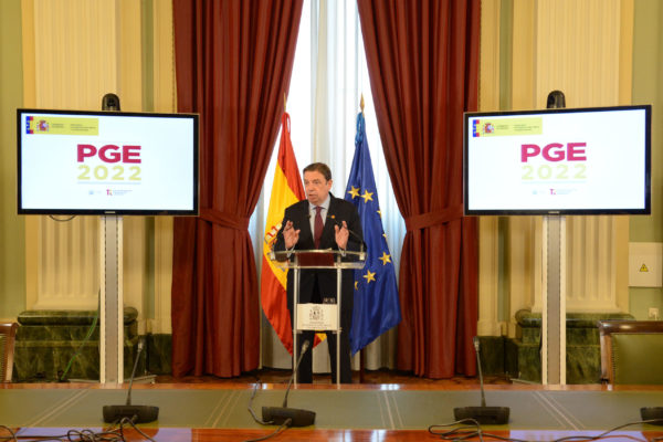 Luis Planas ha presentado el presupuesto consolidado 2022 de su ministerio que asciende a 8.934,5 millones