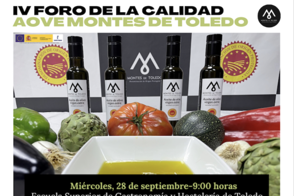 Expertos del sector oleícola nacional se reunirán, el próximo 28 de septiembre, en El IV Foro de la Calidad de la DOP Montes de Toledo