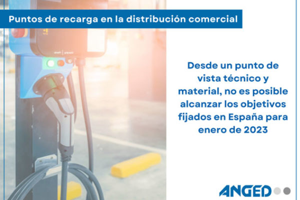 ANGED propone un plazo transitorio de tres años para instalar 20.000 puntos de recarga de vehículos eléctricos