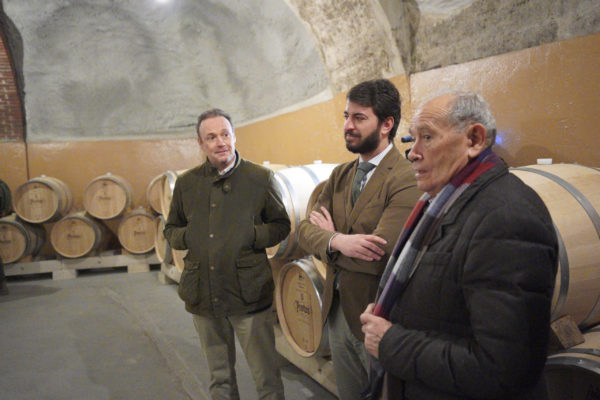 García-Gallardo reitera el “apoyo total” de la Junta al sector del vino y pide que se defienda en Madrid y en Bruselas frente al debate del etiquetado
