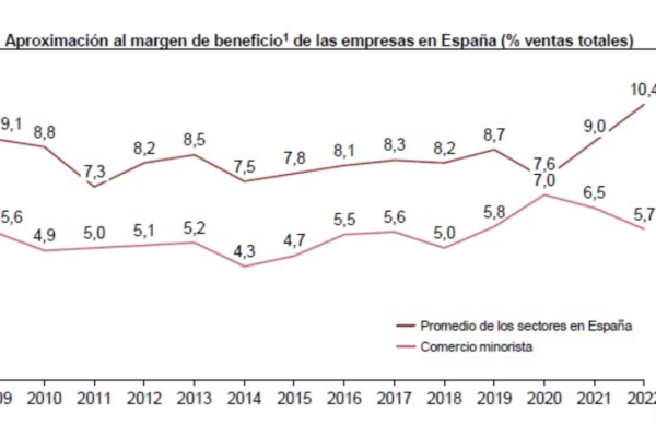 El comercio minorista español redujo sus márgenes empresariales en 2022