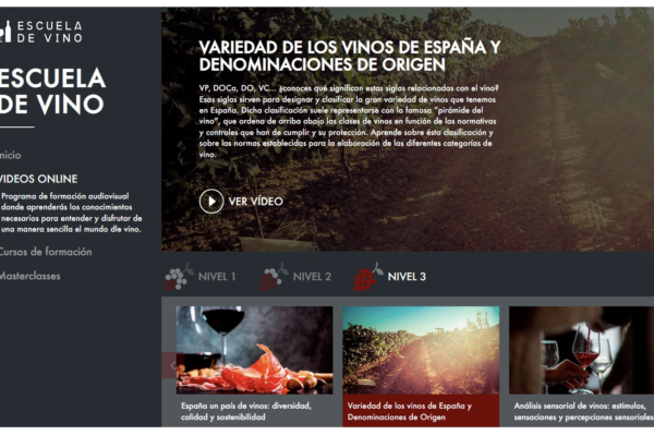 La  ‘Escuela de Vino’ de la plataforma de formación de la Interprofesional del Vino de España vuelve el próximo lunes 17 de abril