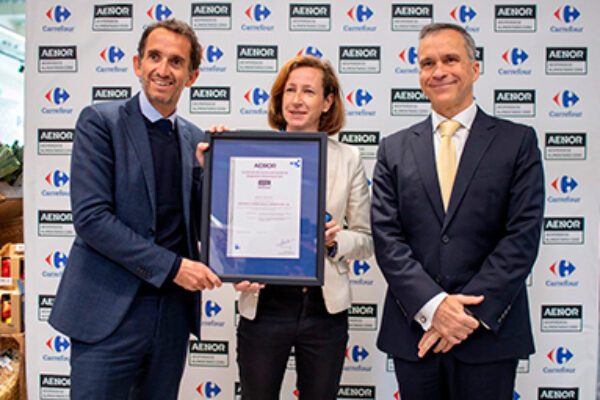 Carrefour certificada por AENOR como primera empresa de distribución desperdicio alimentario cero