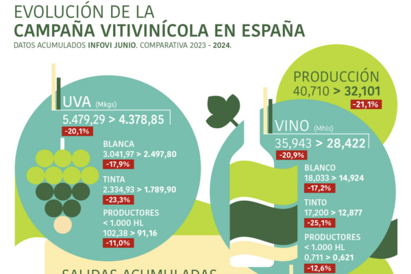 Desciende la producción de vino y se mantiene el consumo