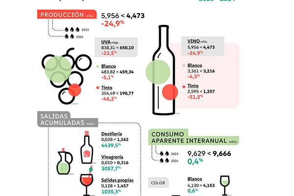 La campaña 2024/2025 arranca con menos producción de vino que la anterior, aunque los expertos esperan que sea superior a la cosecha de este año