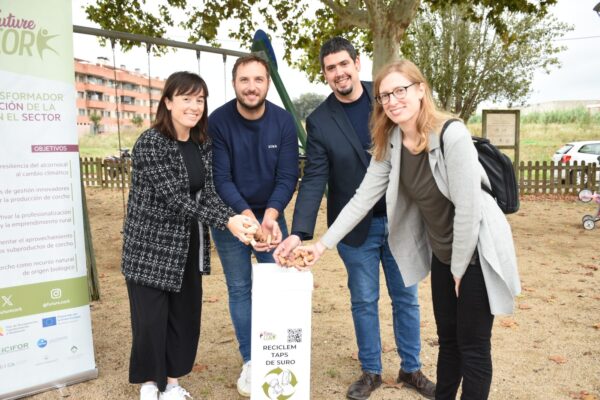 Prueba piloto de reciclaje de tapones de corcho en Cataluña