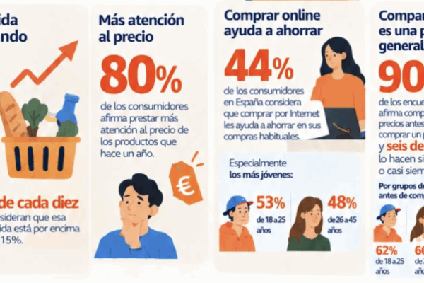 El 90% de los consumidores españoles compara precios antes de comprar para reducir sus gastos